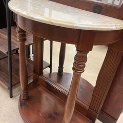 【値下げしました!!】ミラー付きサイドテーブル アメリカ製 No.2492●ヴィンテージ感 アンティーク クラシック レトロ ※現金、クレジット、スマホ決済対応※