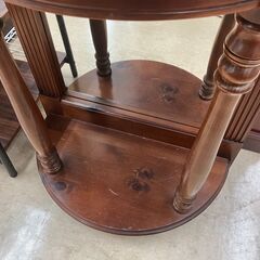 【値下げしました!!】ミラー付きサイドテーブル アメリカ製 No.2492●ヴィンテージ感 アンティーク クラシック レトロ ※現金、クレジット、スマホ決済対応※