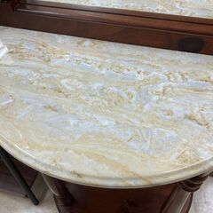 【値下げしました!!】ミラー付きサイドテーブル アメリカ製 No.2492●ヴィンテージ感 アンティーク クラシック レトロ ※現金、クレジット、スマホ決済対応※