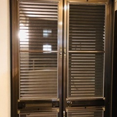 12月20日引渡し迄】高級玄関網戸 鍵付きルーバーサッシ 標準マンション