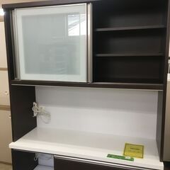 三幸ジャパン キッチンボード 食器棚 120cm モイス採用 フルオープン 