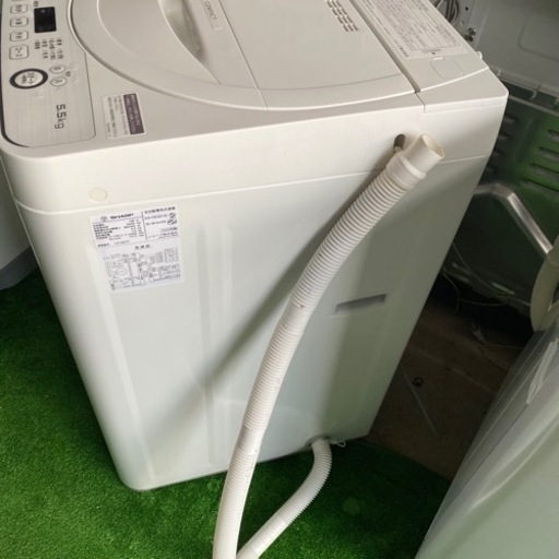 保証書付】 全国送料無料☆3か月保障付き☆2020☆SHARP☆ES-GE5D☆S
