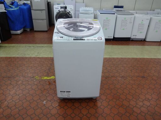 ID 010548　洗濯機シャープ　8K　２０１６年製　ES-TX850