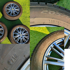 スタッドレスタイヤ付きホイール　205/60 R16 Fang 4本セット＋ナット10個