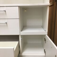 泉洋化工 キッチンボード 幅98cm 収納キッチン 食器棚 レンジ台