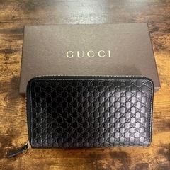 GUCCI 長財布　ラウンドファスナー　マイクロ　グッチシマ