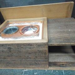 長火鉢 銅炉 灰 蓋付き