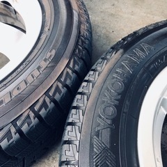 冬タイヤ 165/70R14 軽コンパクトカー用アルミ付スタッドレス バリ山4本組