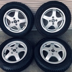コンパクトカーなどに！バリ山スタッドレスタイヤ 165/70/14 冬タイヤ 165/70R14 軽コンパクトカー用アルミ付スタッドレス バリ山4本組