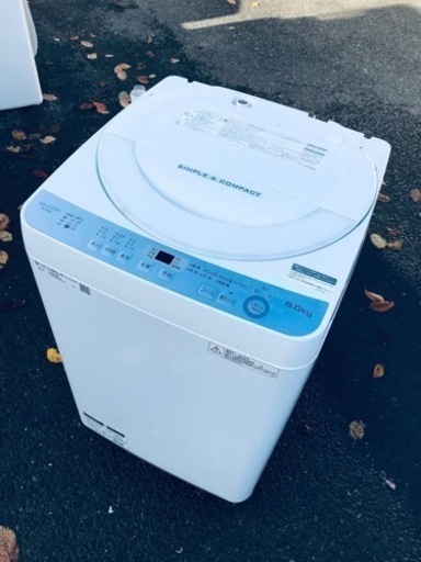 ✨2018年製✨1239番 シャープ✨電気洗濯機✨ES-GE6B-W‼️