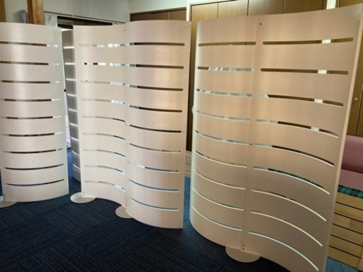 白くて上品なパーテーション パーテーション シャビーウッド ホワイト