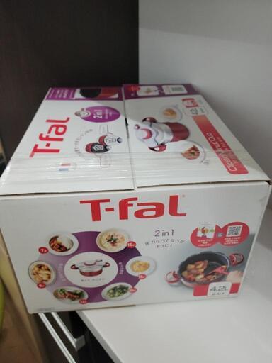 【新品未使用】 T-fal 圧力鍋 クリプソ ミニット デュオ レッド 4.2L　リサイクルショップ宮崎屋佐土原店22.11.25k