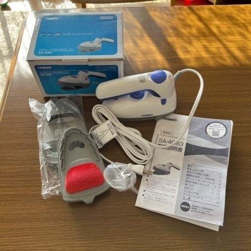 (お取り引き決まりました)ハンディーアイロン\u0026スチーマー