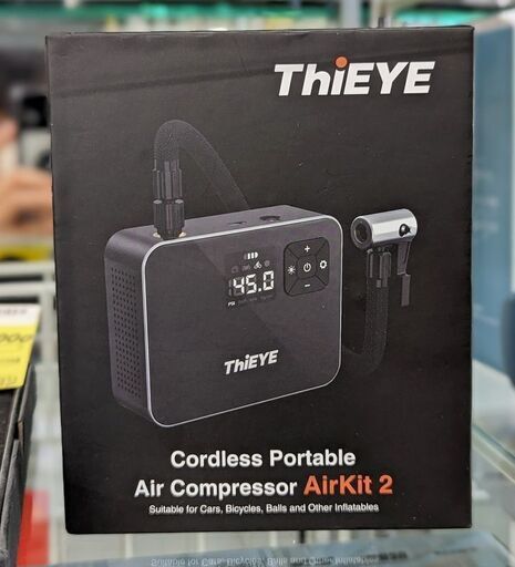 ☆ドリーム荒牧店☆ジモティー割引有☆　Thi EYE Air Compressor AirKit2 小型コードレス 電動エアーポンプ エーモン/[4822]電動エアポンプ/製品詳細ページ ☆ジモティー割引有
