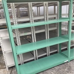 コクヨ ボルトレス中量ラック 2連結 4段 中量棚 スチール棚 中古