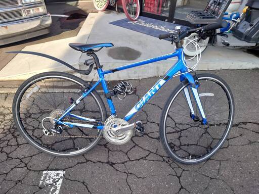 サイクルベースあさひ　GIANT CROSTAR　スポーツバイク　28インチ　ブルー＋ホワイト　リサイクルショップ札幌　買取本舗　西野店 　（南郷）