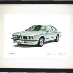 GC-126 BMW 635csi 限定版画 直筆サイン有 額装...