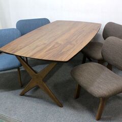 ニトリ/NITORI LDリラックスワイド 160WN-MBR ミドルブラウン/ターコイズブルー/ミドルブラウン/モカ 中古 店頭引取歓迎 R6660)