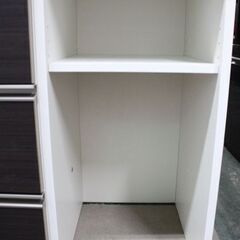 綾野製作所/AYANO JEWEL/ジュエル キッチンボード 幅110 下段全ブル モイス 艶消しブラウン木目 食器棚 中古 店頭引取歓迎 R6680)