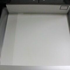 綾野製作所/AYANO Esse/エッセ ダイニングボード 幅60 ストライプガラス サイレントダンパー ブラック系 食器棚 中古 店頭引取歓迎 R6682)