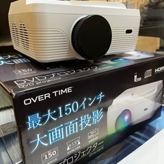 【美品】OVER TIME 150インチ投影 プロジェクター  ...