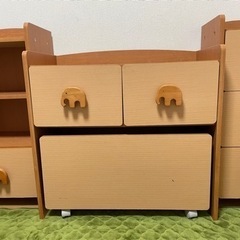 【お値下げ中】子供部屋の収納家具３点セット