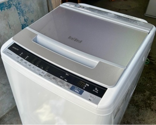 札幌市内配送無料 19年製 HITACHI 日立 ビートウォッシュ 9kg 全自動洗濯機 BW-V90E