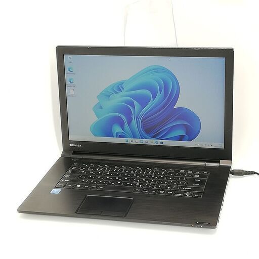 保証付 即使用可能 Wi-Fi有 15.6型 ノートパソコン 東芝 B65/B 中古良品 第6世代 Celeron 8GB DVD 無線 Bluetooth windows11 Office