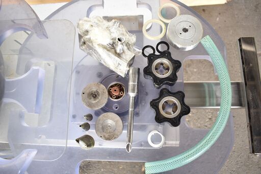 【ヤ取終了5/8】≪zy836≫ジャパンシステム シュー/菓子パンフィリング 注入機 2段棚カート JSP-3T-Y2 2007年製 パン 工場 41120-01 ≪zy836≫ジャパンシステム シュー/菓子パンフィリング 注入機 2段棚