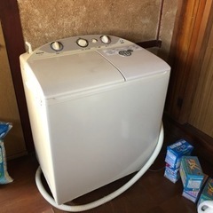 二層式の洗濯機