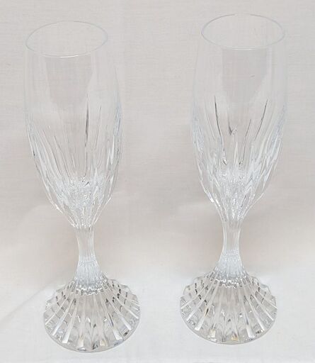 Baccarat マッセナ ペアシャンパンフルート　ag-gf046