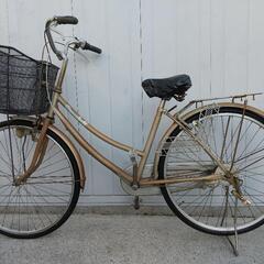 決まりました❗️古い自転車 ２６インチ シルバー ギア ジャンク...