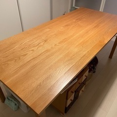 無印良品 無垢材テーブル オーク材 幅180cm