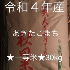 ☆1等米☆令和4年30kg 新米 秋田産あきたこまち　玄米か上白米で♪