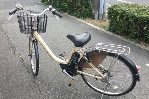 地域限定 ヤマハ パス リチウム 24インチ アイボリー アシスタ ビビ