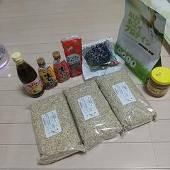 蒼の玄米３kg、調味料、蜂蜜、昆布、ﾌﾟﾛﾃｲﾝ