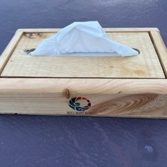 ハンドメイド木製ティッシュケース