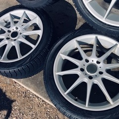 冬タイヤ 215/45R17 アルミ付きスタッドレス 4本組