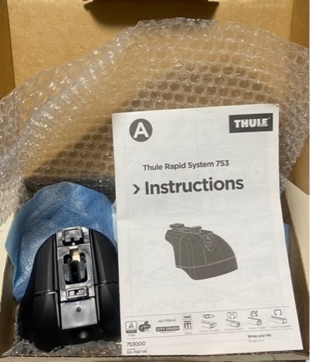 THULE TH753 Foot + TH961 Wingbar 未使用美品! - 中野区
