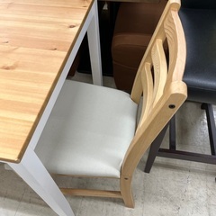 J1970 IKEA イケア LERHAMN レールハムン ダイニングテーブルセット