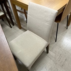 J1973 MUJI 無印良品 良品計画 タモ材ダイニングテーブルセット  伸長式ダイニングテーブルセット 椅子2脚付 クリーニング済み