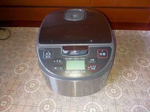 SHARP シャープ ジャー炊飯器 KS-S10J-S 2017年製 最大容量1.0L シルバー