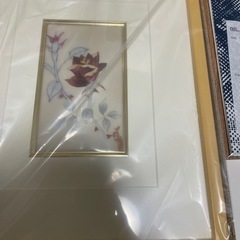 田村七宝工芸　七宝額絵　七宝焼　バラの壁掛け