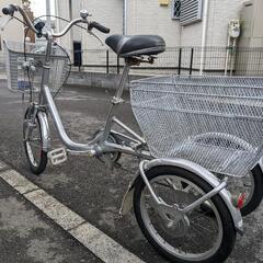 三輪車　中古　ブリヂストンワゴン BRIDGESTONE NBW10 1E60AB0 [自転車（18/16型） シルバー　三輪車　低重心　高積載　狭山市引取限定