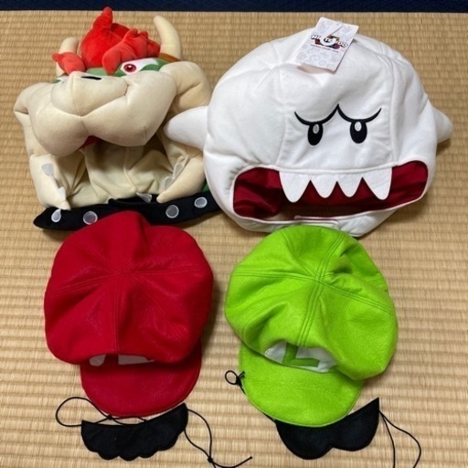 マリオ　ルイージ　クッパ　テレサ　帽子　被り物