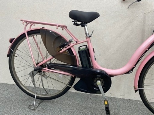 薄いピンク　ヤマハアシスト自転車　6.2ah バッテリー