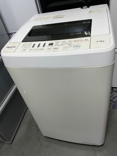 配送可能、設置無料2018年製美品中古Hisense 4.5kg 洗濯機【HW-T45C】