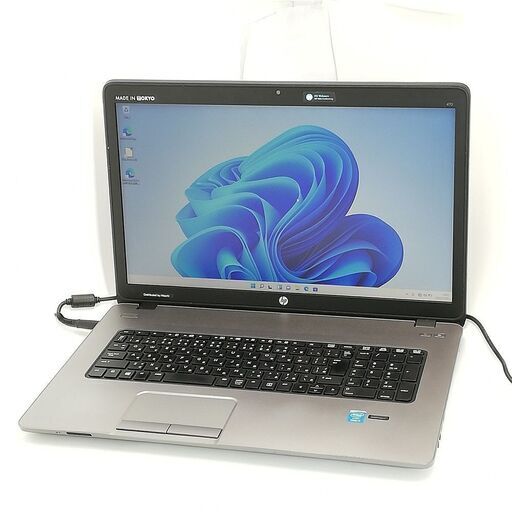 保証付 日本製 17.3型ワイド ノートパソコン HP 470 G1 中古動作良品 第4世代 Core i3 4GB DVD Webカメラ Windows11 Office 即使用可