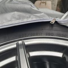 「もうすぐ販売終了」スタッドレスタイヤ225/60R17　sk9フォレスター　ホイール付き４本セット