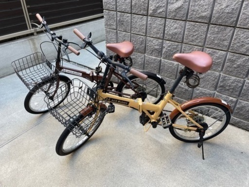 【終了】折りたたみ自転車2台(どちらかでも可)